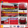 3 Axles Stake Tri-Axle Fence Tansport Semirremolque Ganadería y productos agrícolas Carrier Cargo Trailers